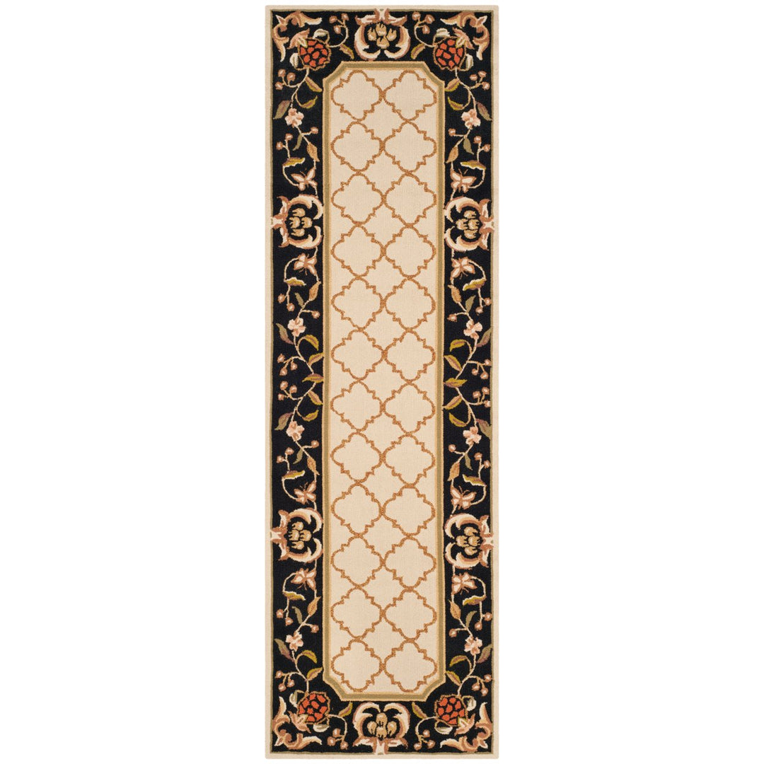 SAFAVIEH Easy Care EZC753A Ivory / Black Rug Image 1