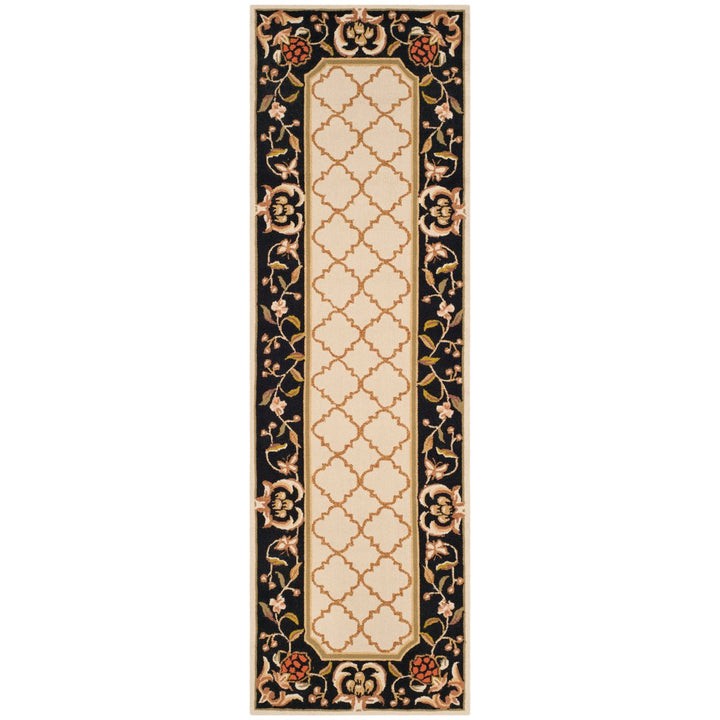 SAFAVIEH Easy Care EZC753A Ivory / Black Rug Image 1