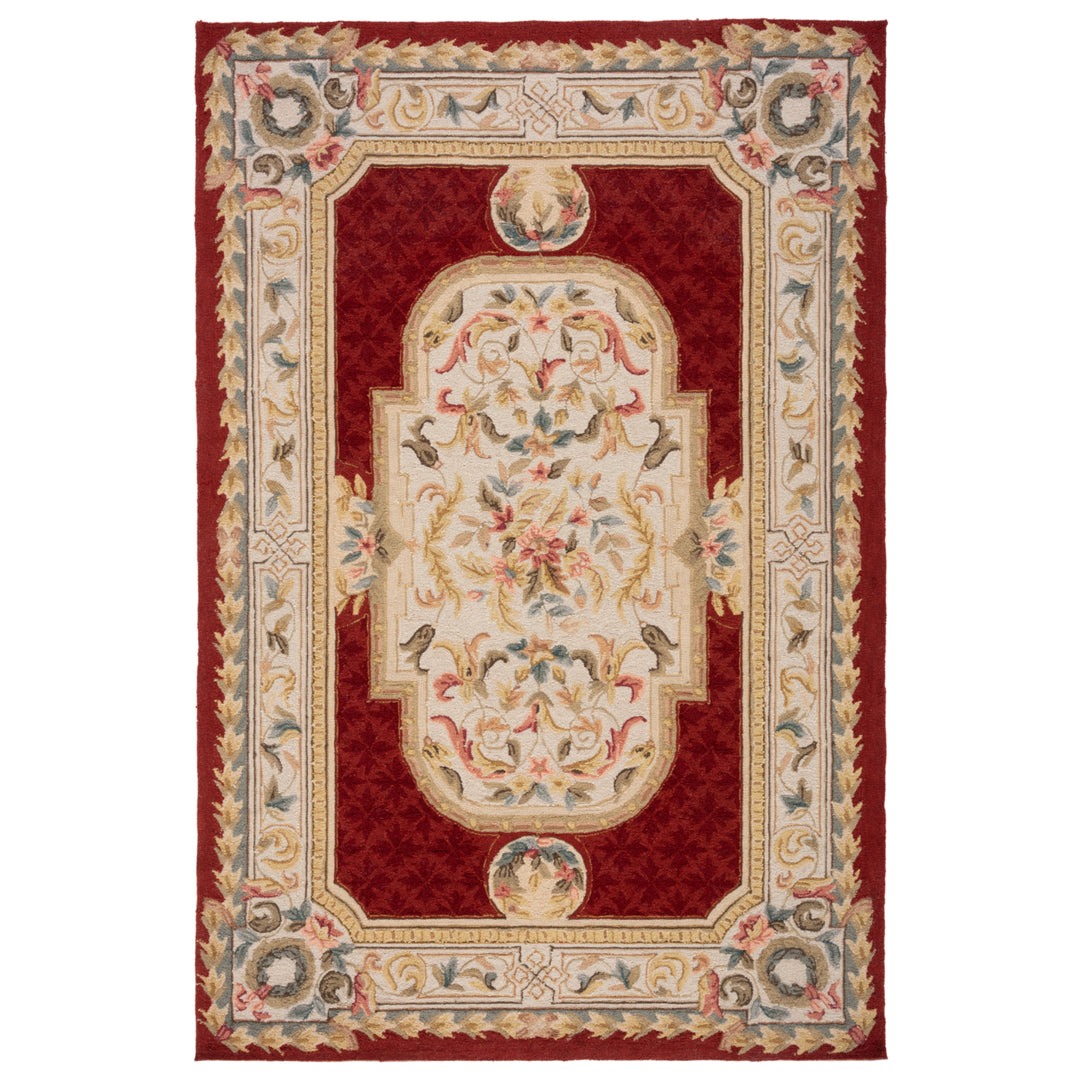 SAFAVIEH Easy Care EZC755A Ivory / Red Rug Image 11