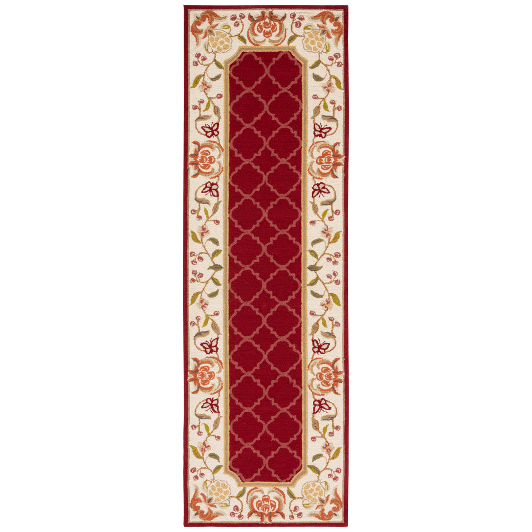 SAFAVIEH Easy Care EZC753C Burgundy / Ivory Rug Image 5