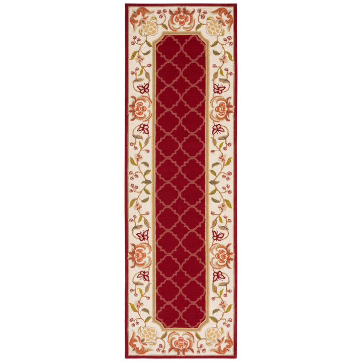 SAFAVIEH Easy Care EZC753C Burgundy / Ivory Rug Image 5