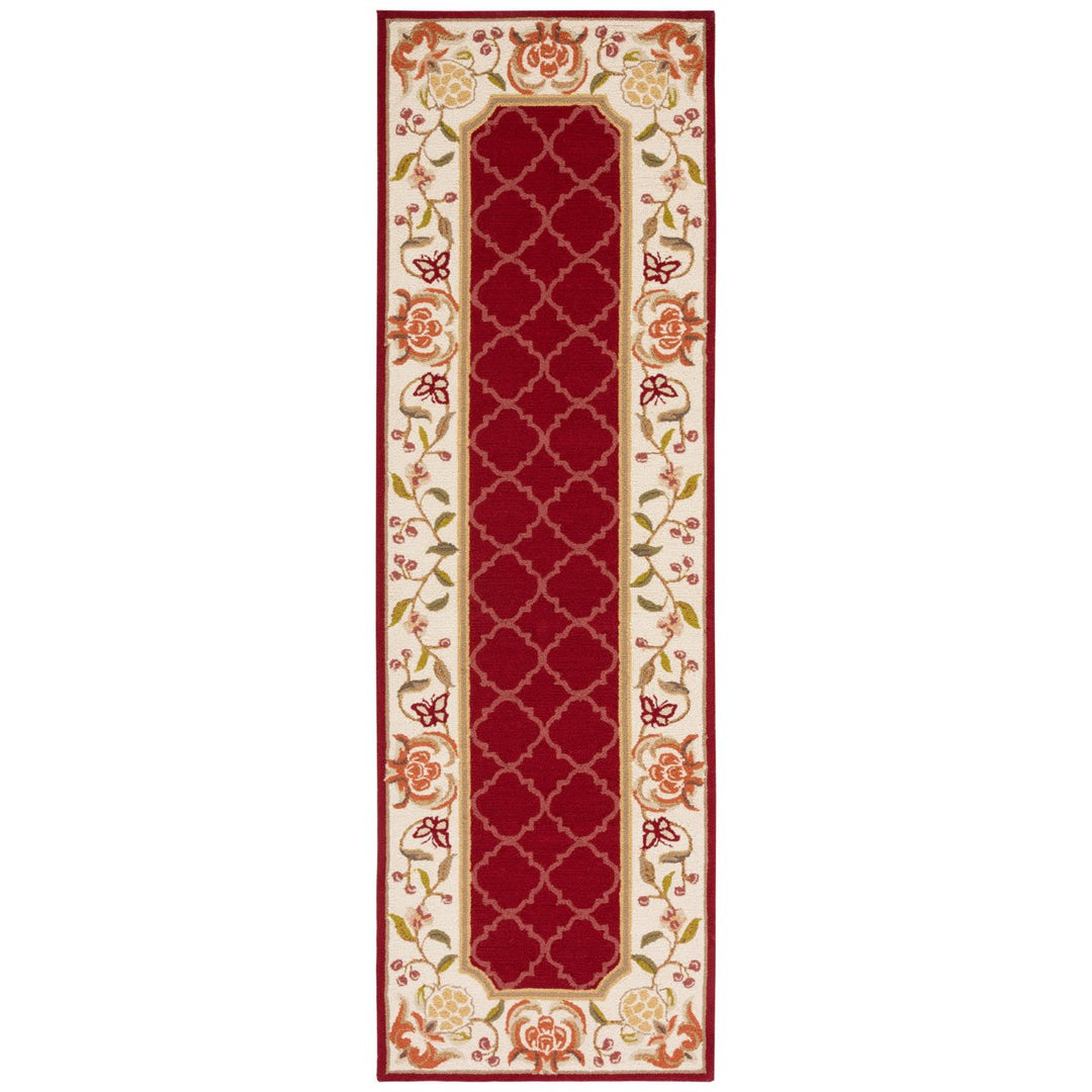 SAFAVIEH Easy Care EZC753C Burgundy / Ivory Rug Image 1