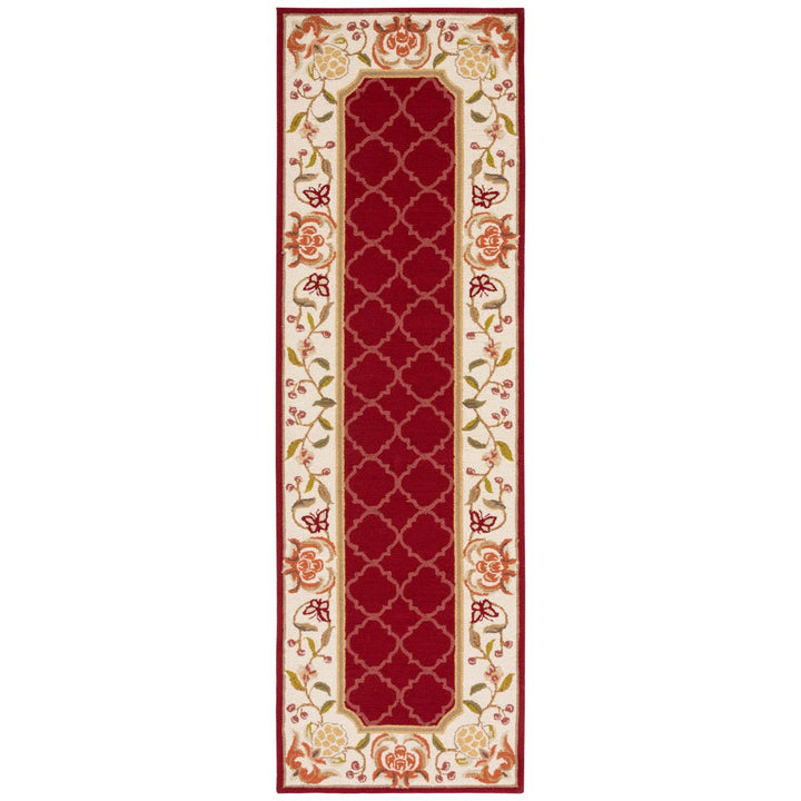 SAFAVIEH Easy Care EZC753C Burgundy / Ivory Rug Image 1