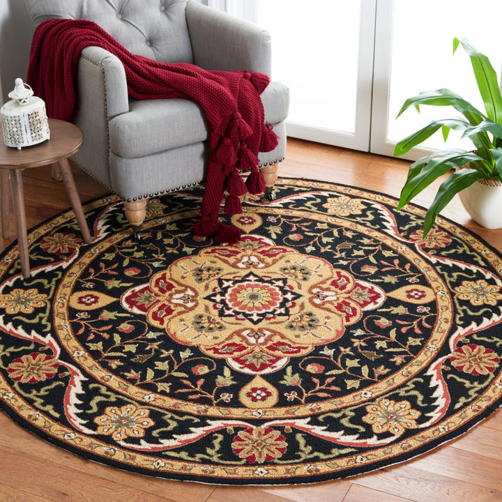 SAFAVIEH Easy Care EZC757E Black / Creme Rug Image 2