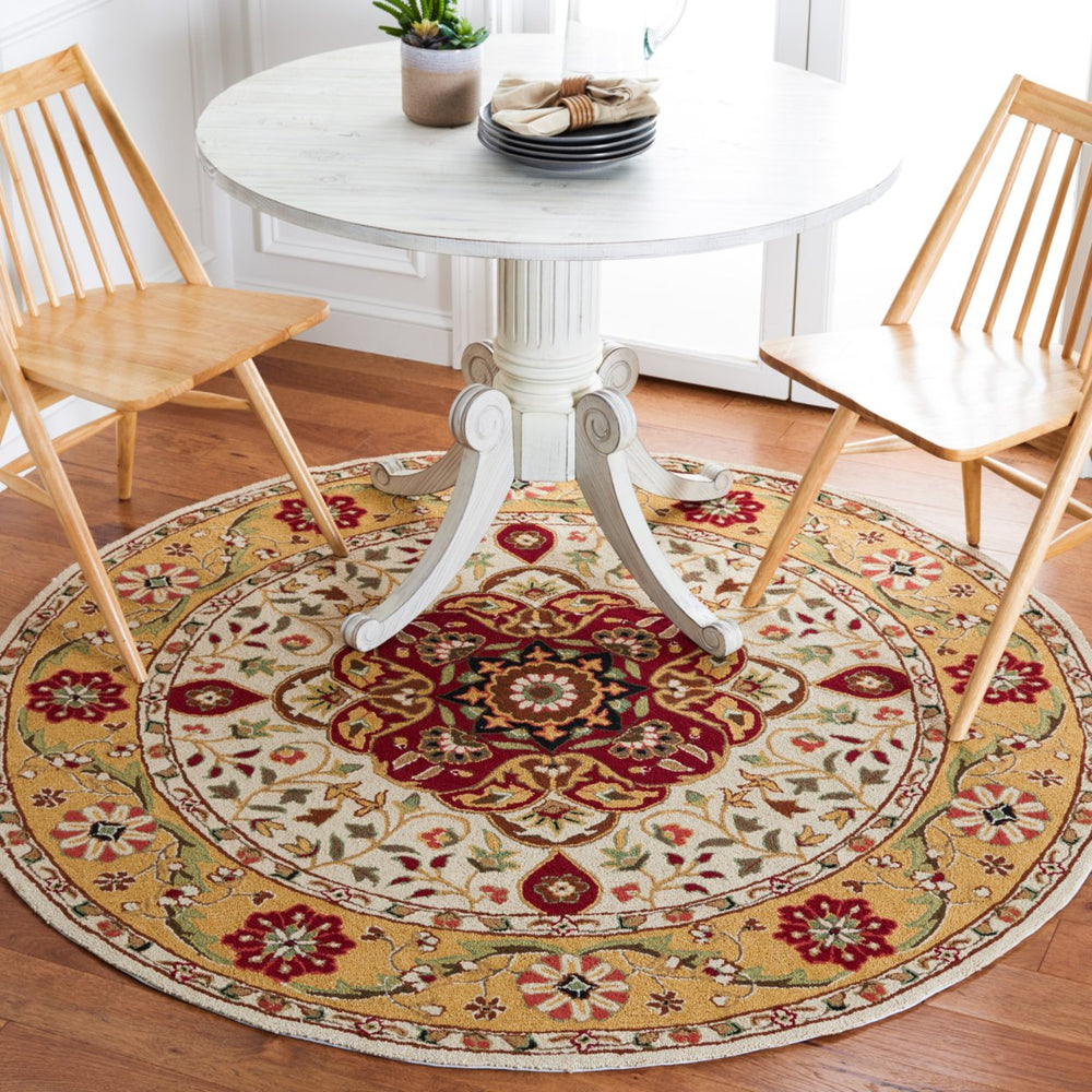 SAFAVIEH Easy Care EZC757F Creme / Red Rug Image 2