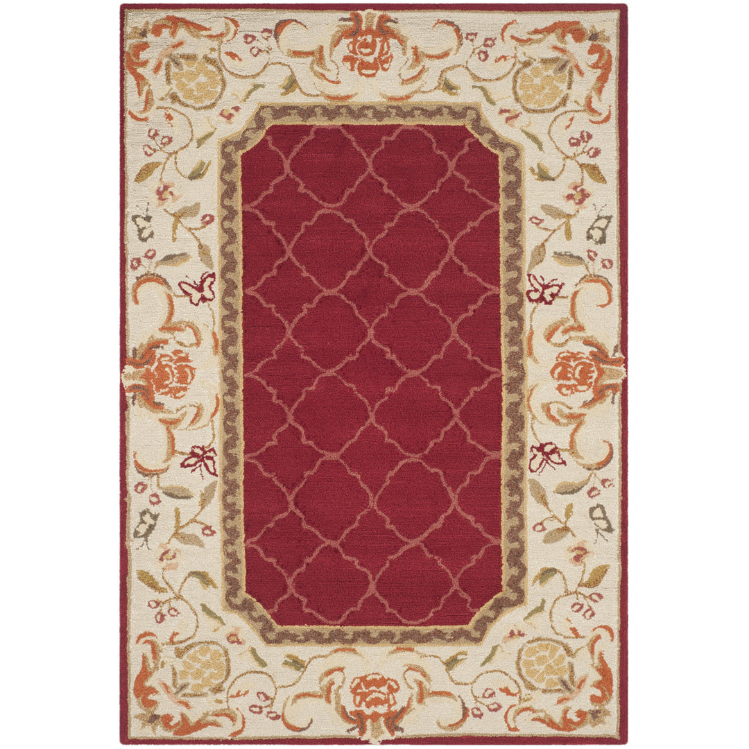 SAFAVIEH Easy Care EZC753C Burgundy / Ivory Rug Image 8