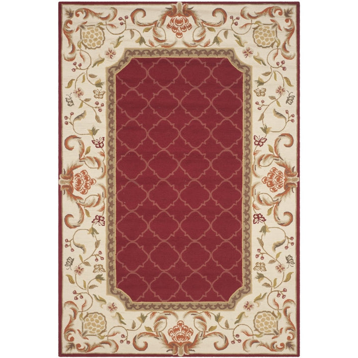 SAFAVIEH Easy Care EZC753C Burgundy / Ivory Rug Image 9