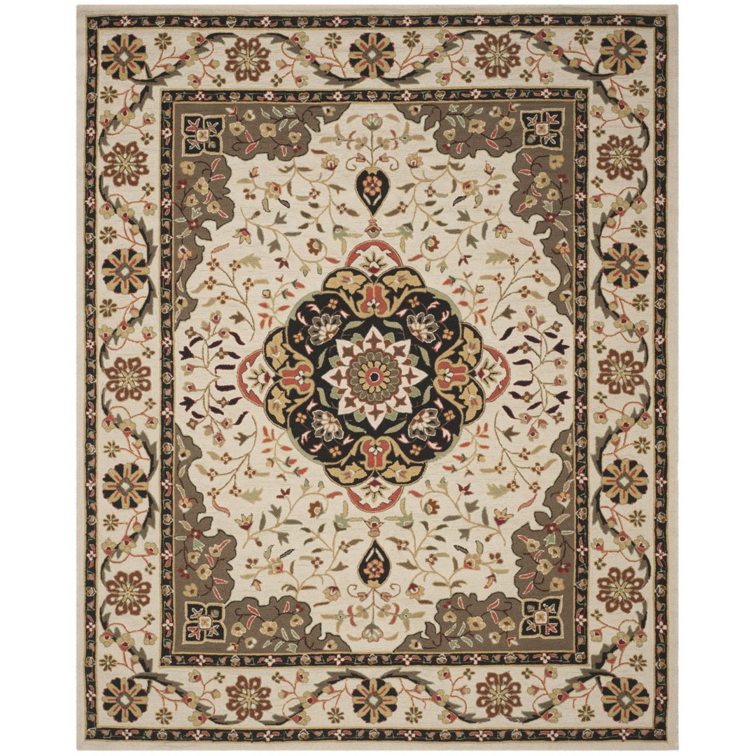 SAFAVIEH Easy Care EZC757G Cream / Olive Rug Image 1