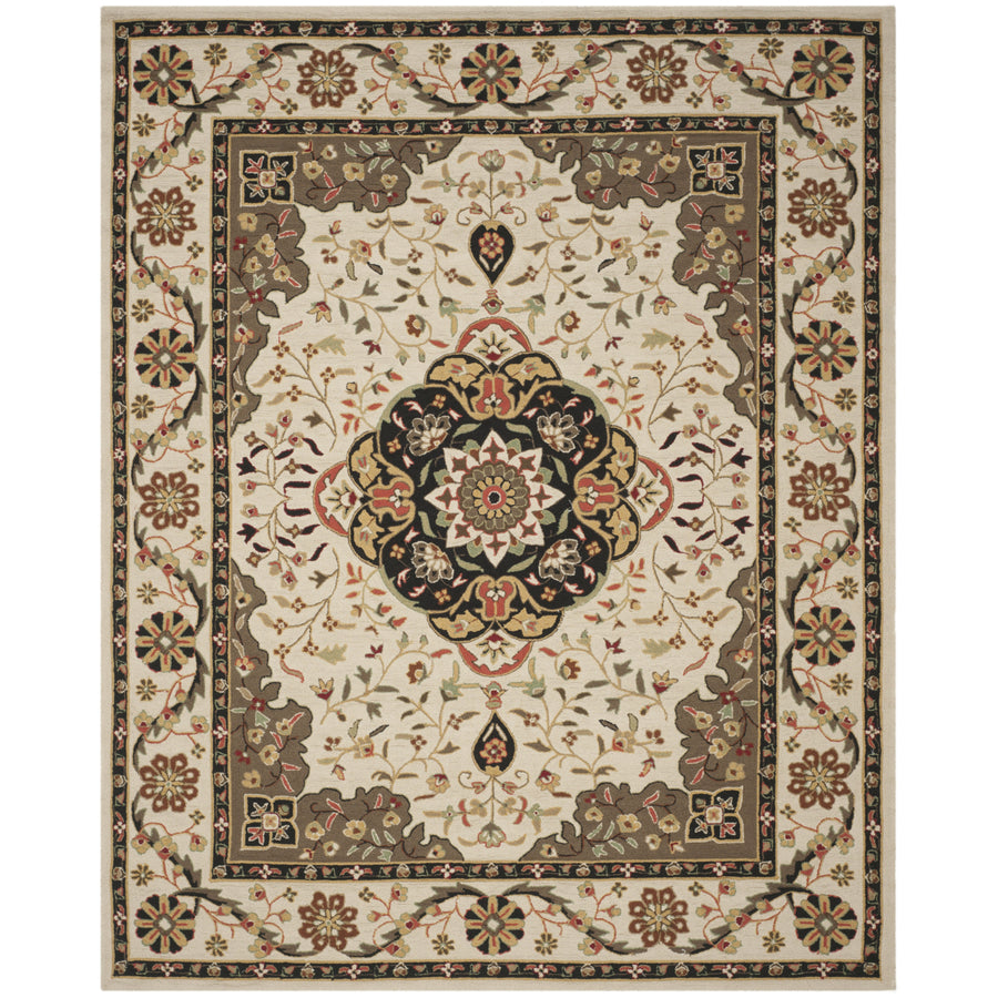 SAFAVIEH Easy Care EZC757G Cream / Olive Rug Image 1