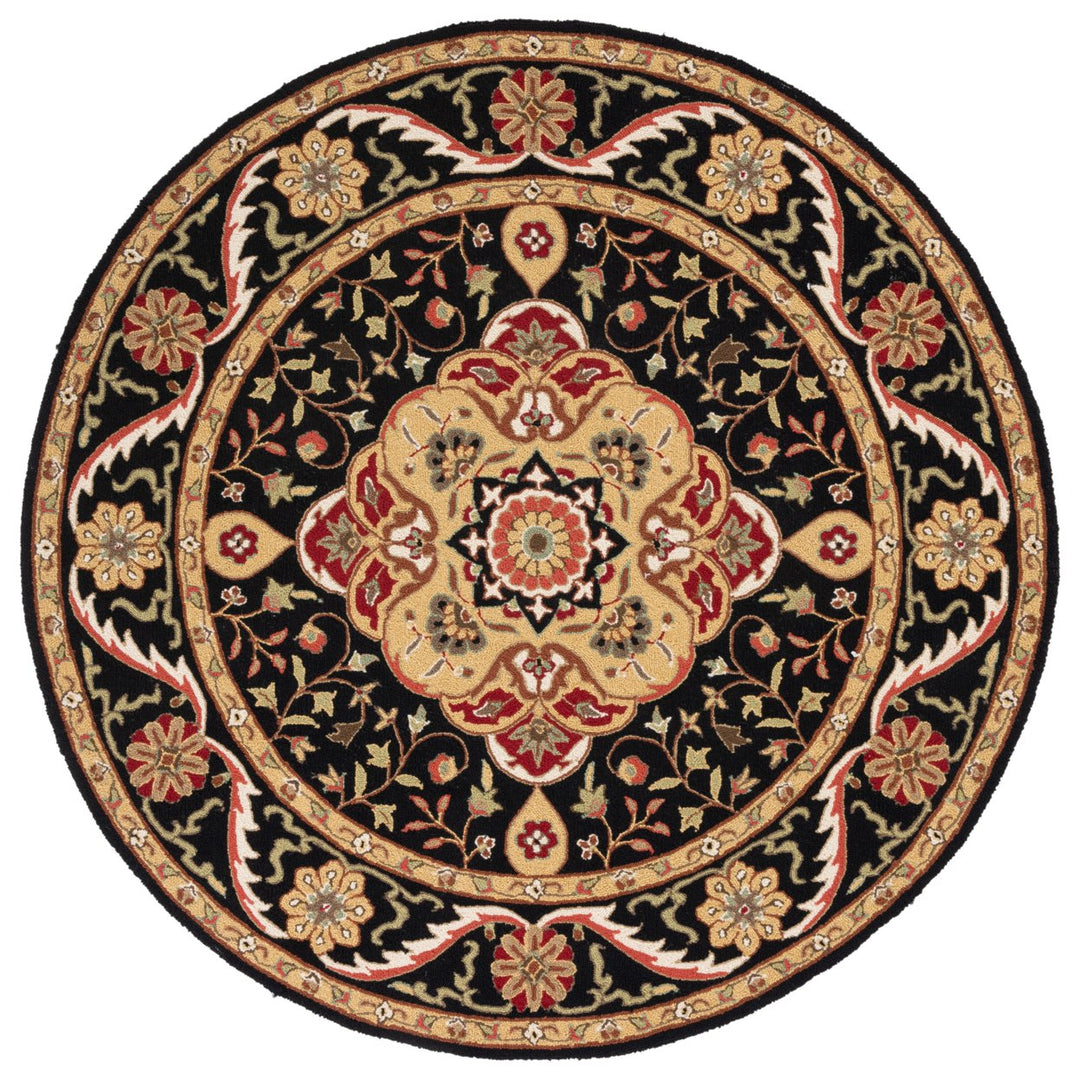 SAFAVIEH Easy Care EZC757E Black / Creme Rug Image 4