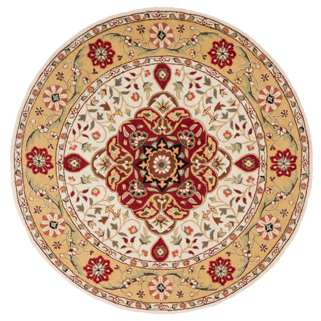 SAFAVIEH Easy Care EZC757F Creme / Red Rug Image 4