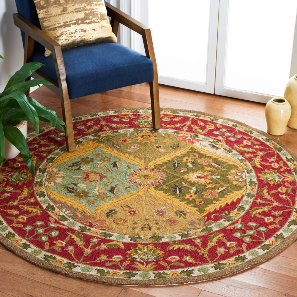 SAFAVIEH Easy Care EZC761A Multi / Red Rug Image 2