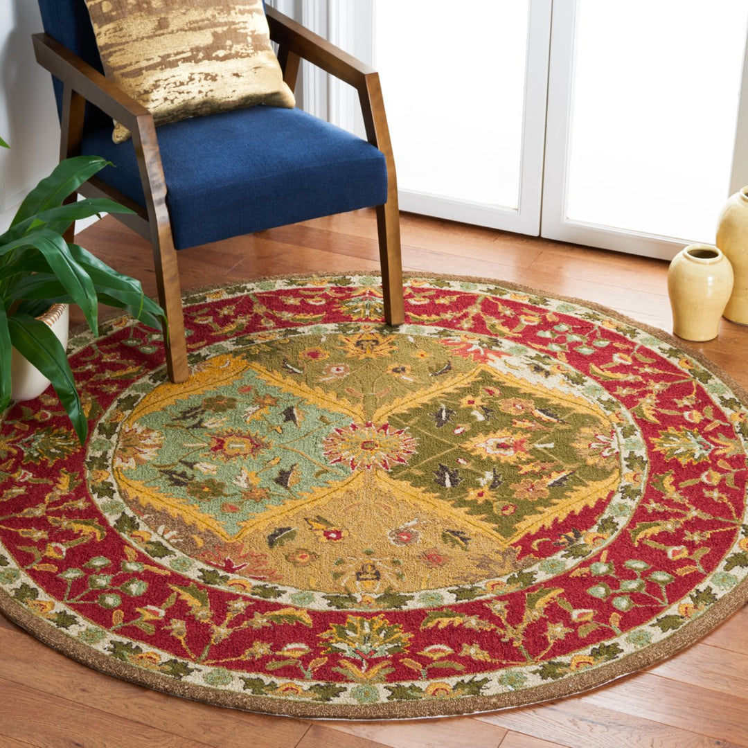 SAFAVIEH Easy Care EZC761A Multi / Red Rug Image 2