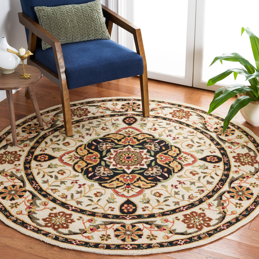 SAFAVIEH Easy Care EZC757G Cream / Olive Rug Image 2