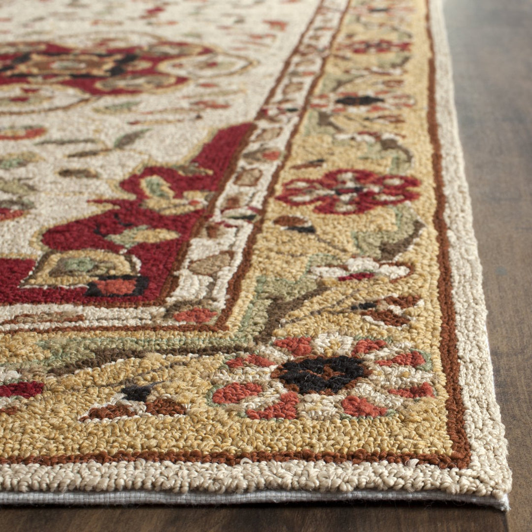 SAFAVIEH Easy Care EZC757F Creme / Red Rug Image 6