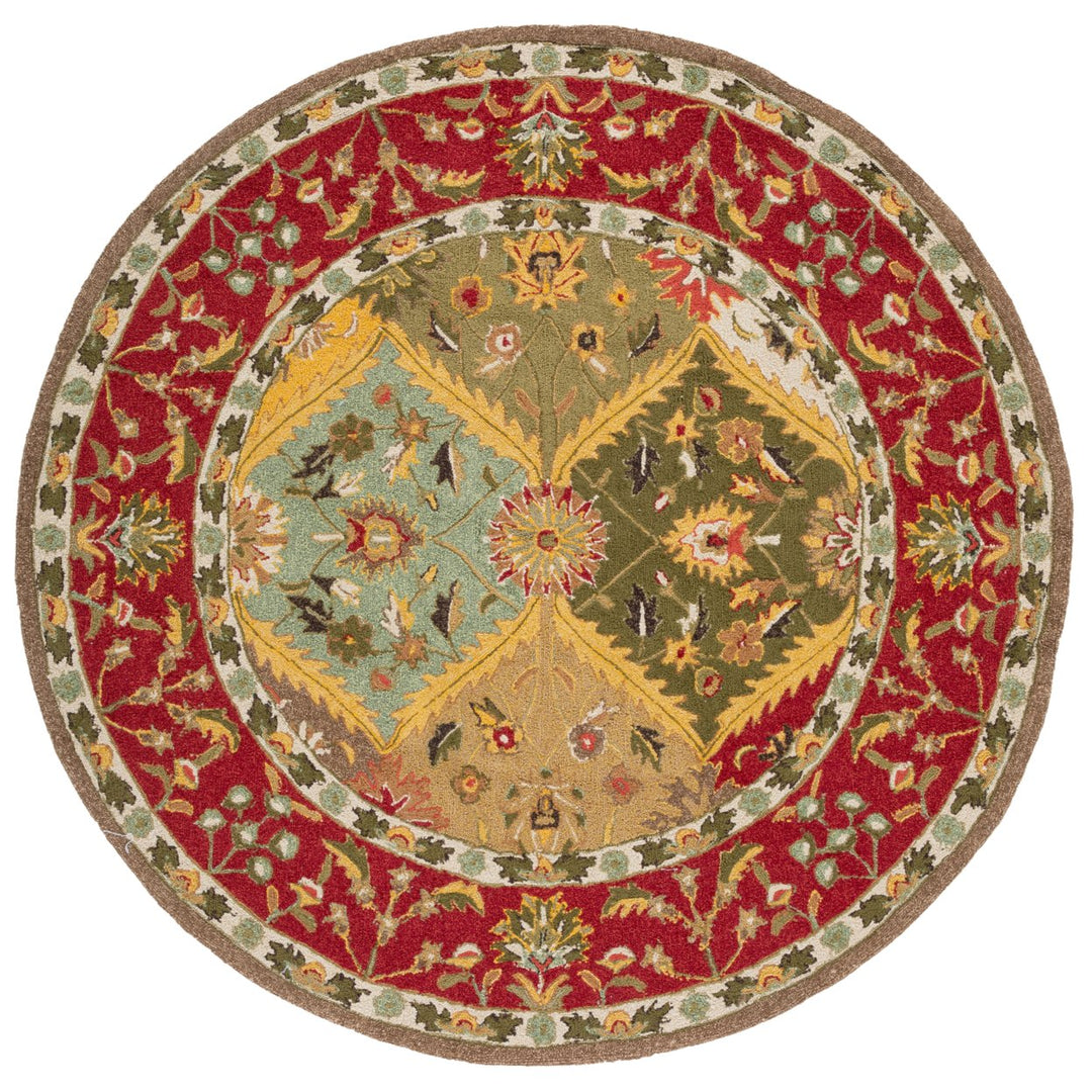 SAFAVIEH Easy Care EZC761A Multi / Red Rug Image 4