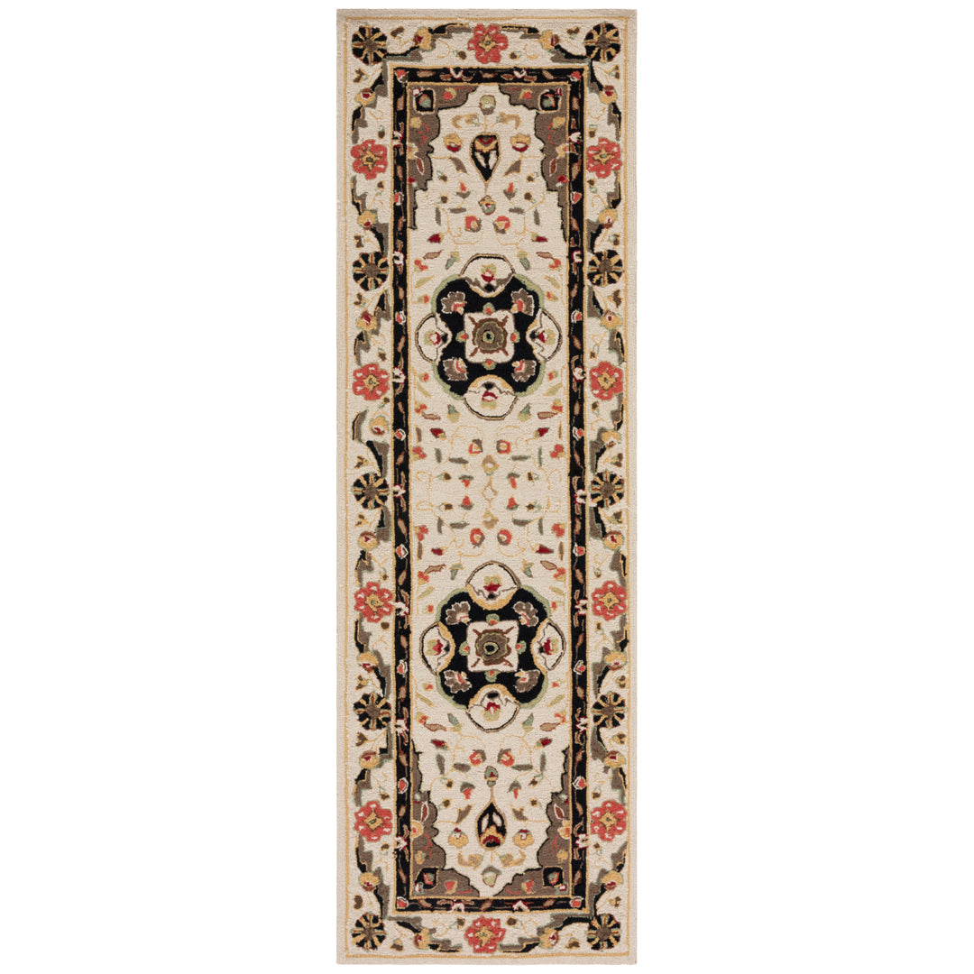 SAFAVIEH Easy Care EZC757G Cream / Olive Rug Image 5