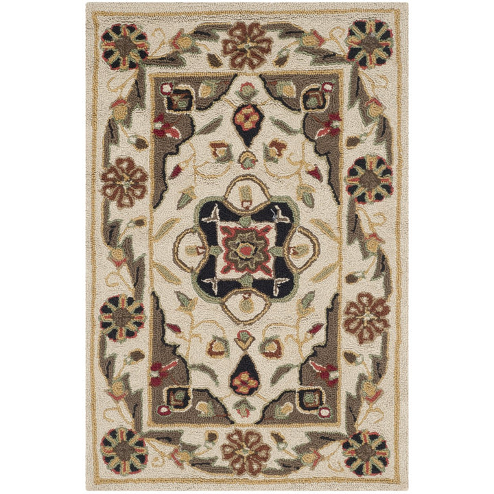 SAFAVIEH Easy Care EZC757G Cream / Olive Rug Image 9