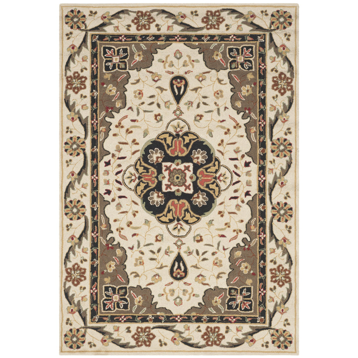 SAFAVIEH Easy Care EZC757G Cream / Olive Rug Image 10