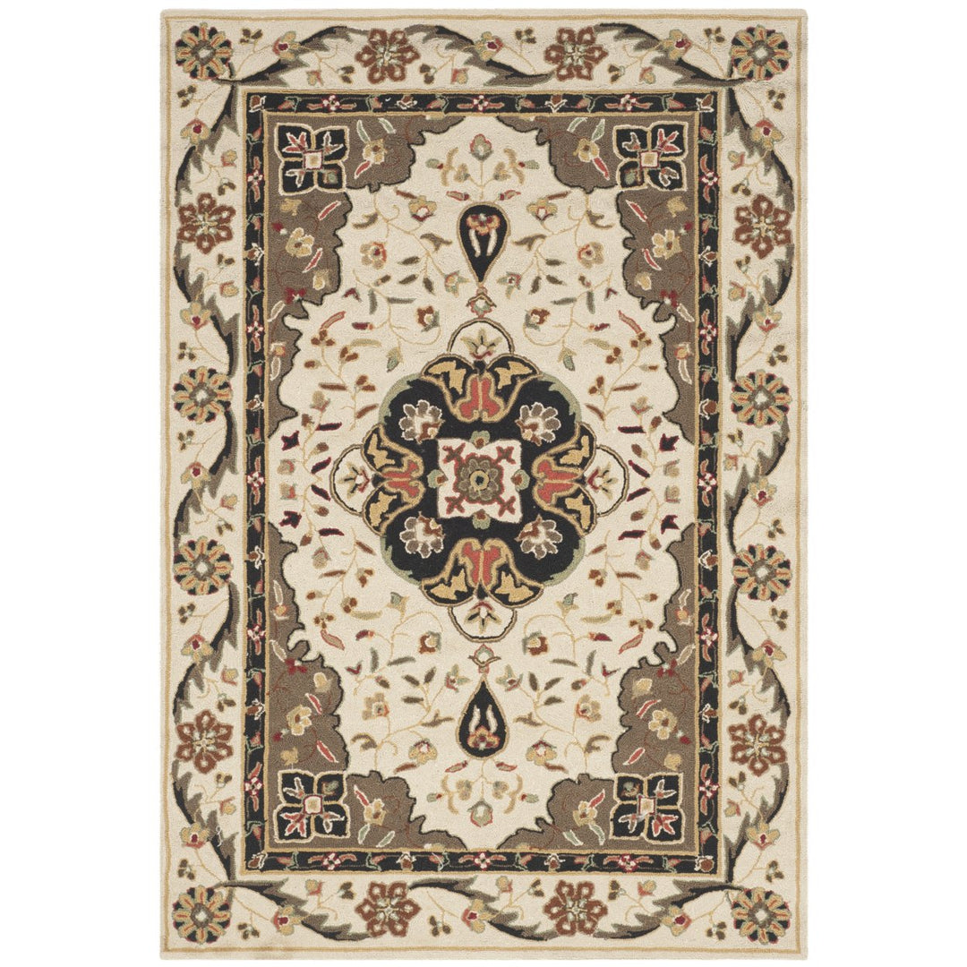 SAFAVIEH Easy Care EZC757G Cream / Olive Rug Image 1