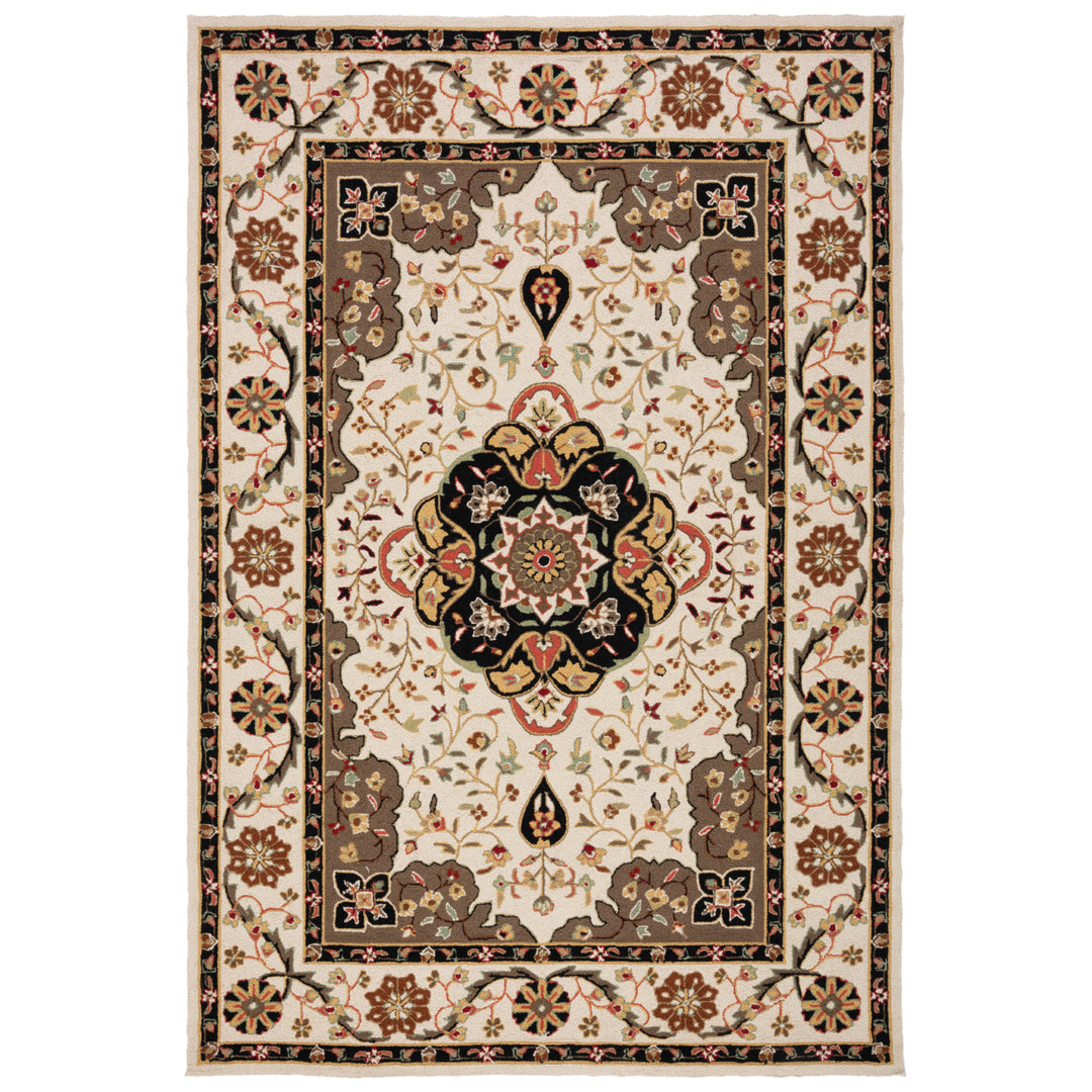 SAFAVIEH Easy Care EZC757G Cream / Olive Rug Image 11