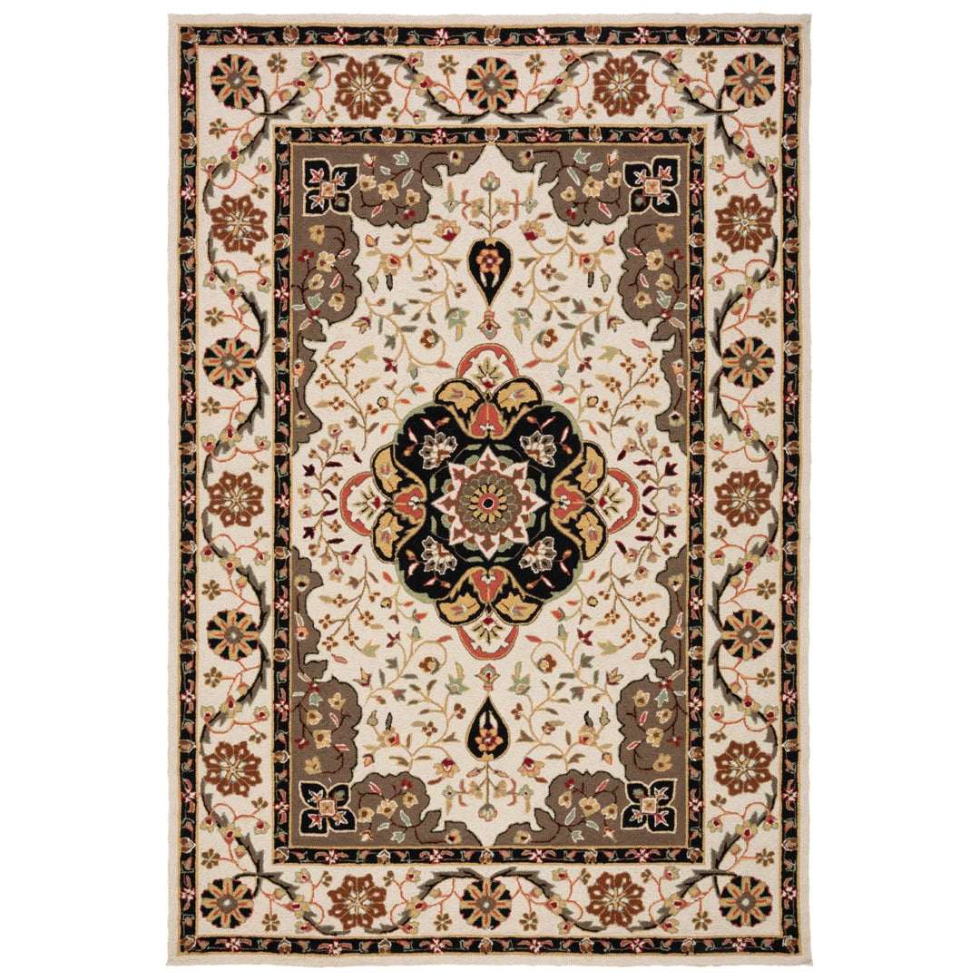 SAFAVIEH Easy Care EZC757G Cream / Olive Rug Image 1