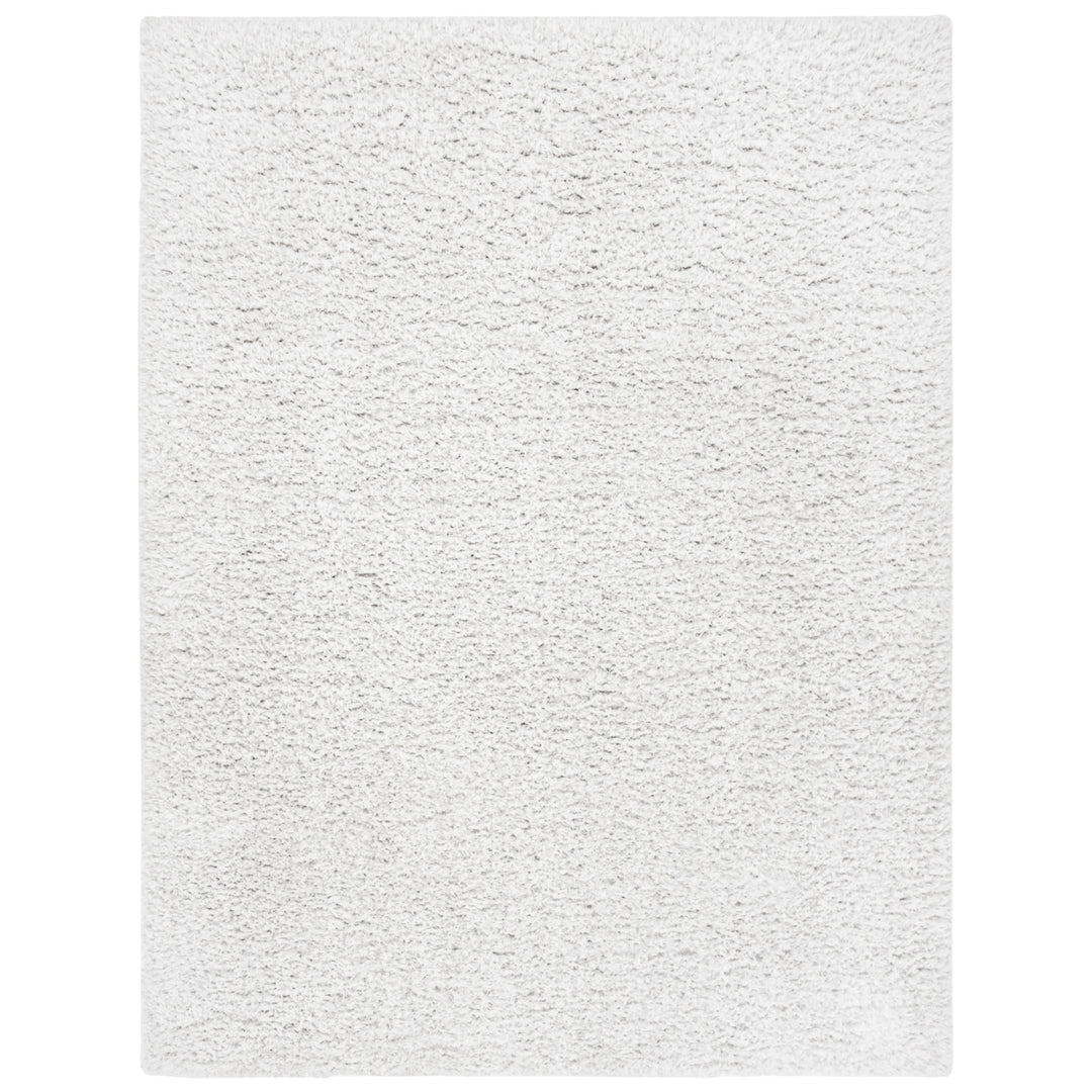 SAFAVIEH Flokati Collection FLK310B Ivory / Grey Rug Image 1