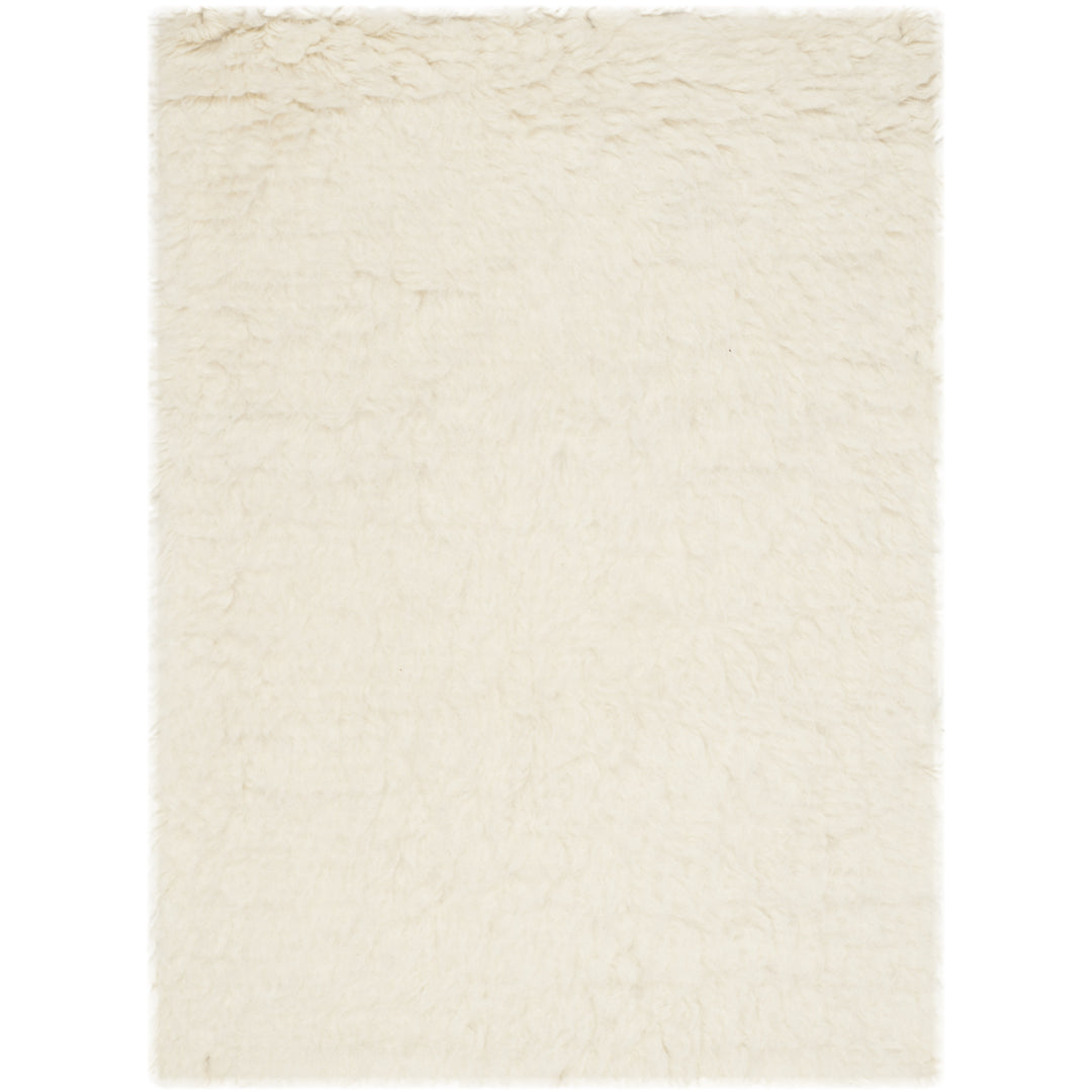 SAFAVIEH Flokati Collection FLK150A Handmade Ivory Rug Image 2