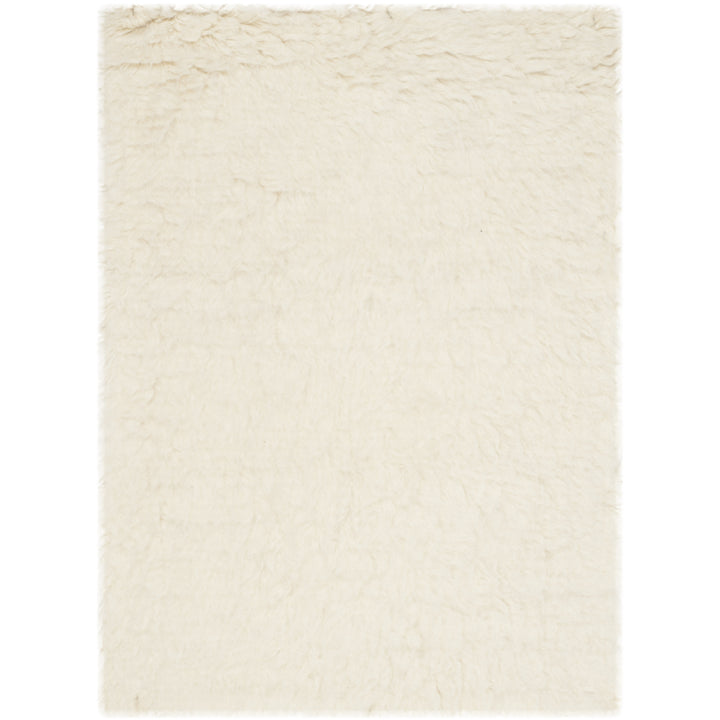 SAFAVIEH Flokati Collection FLK150A Handmade Ivory Rug Image 2