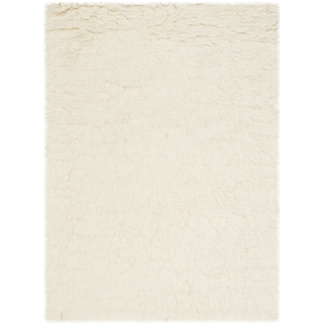 SAFAVIEH Flokati Collection FLK150A Handmade Ivory Rug Image 1