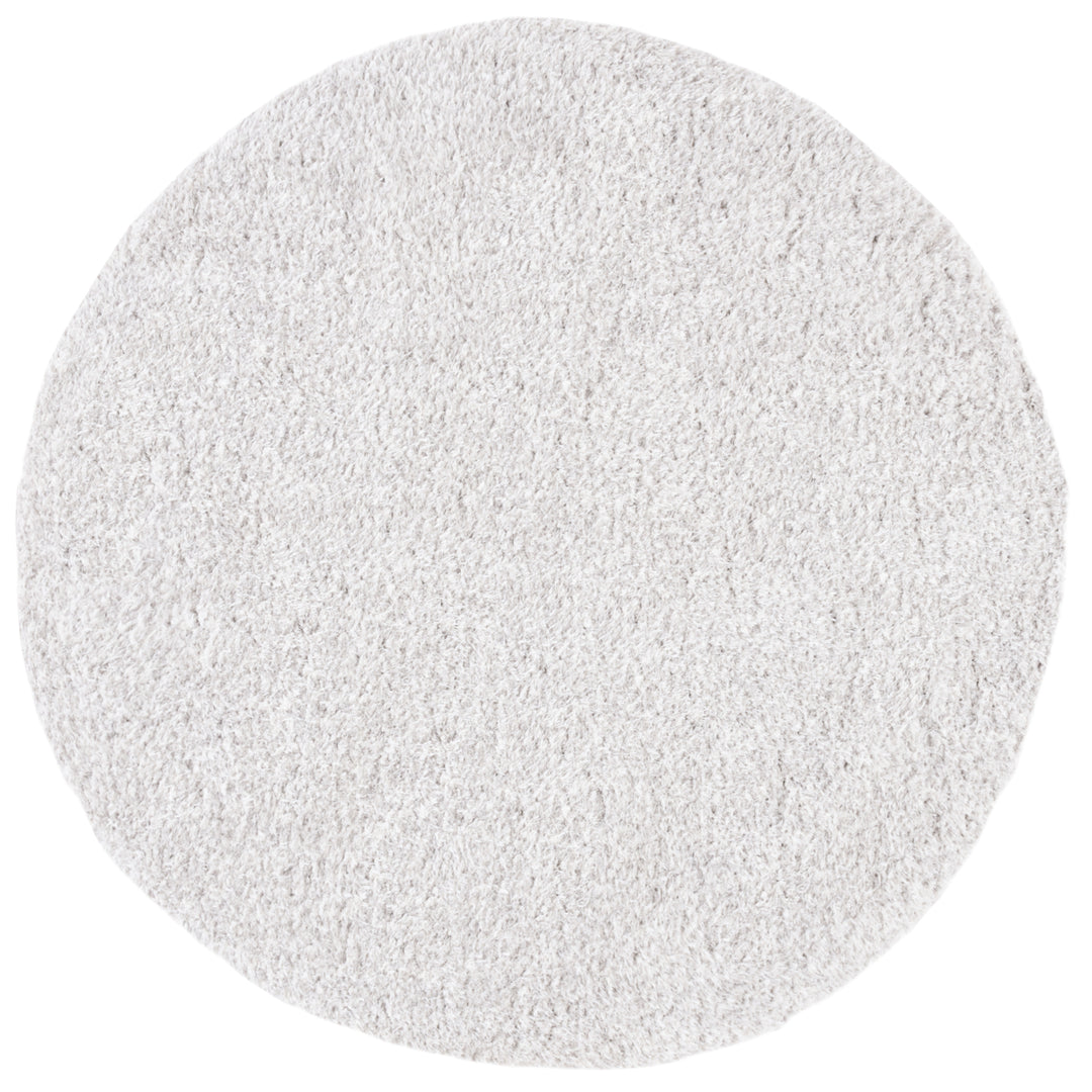 SAFAVIEH Flokati Collection FLK310B Ivory / Grey Rug Image 4