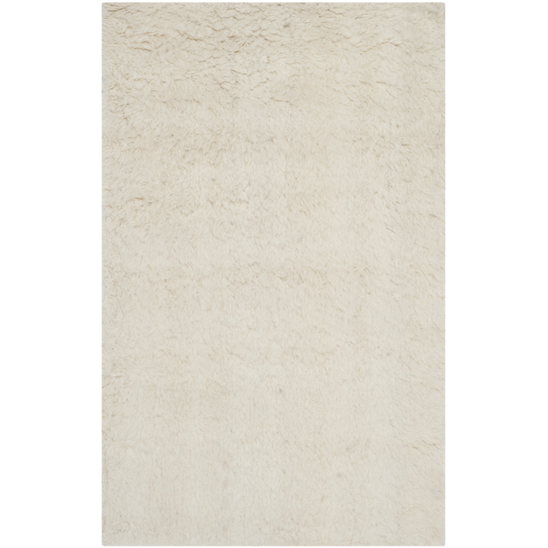 SAFAVIEH Flokati Collection FLK150A Handmade Ivory Rug Image 5