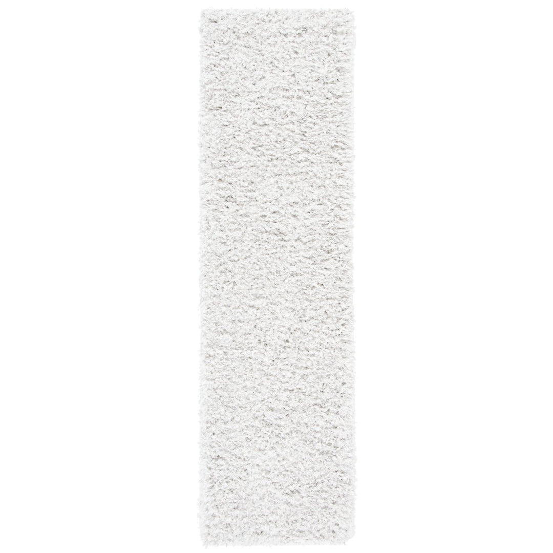 SAFAVIEH Flokati Collection FLK310B Ivory / Grey Rug Image 5