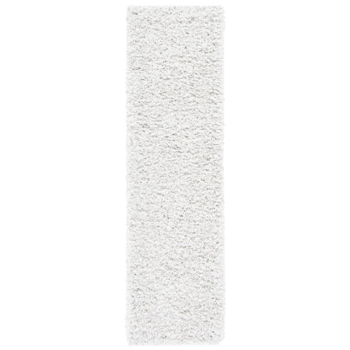 SAFAVIEH Flokati Collection FLK310B Ivory / Grey Rug Image 5