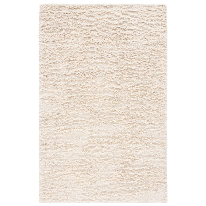 SAFAVIEH Flokati Collection FLK150A Handmade Ivory Rug Image 1