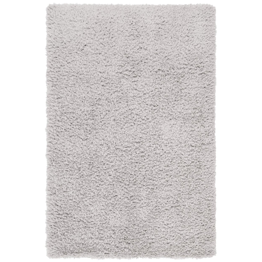 SAFAVIEH Flokati Collection FLK310F Light Grey Rug Image 1