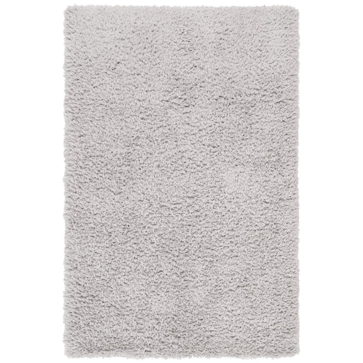 SAFAVIEH Flokati Collection FLK310F Light Grey Rug Image 1