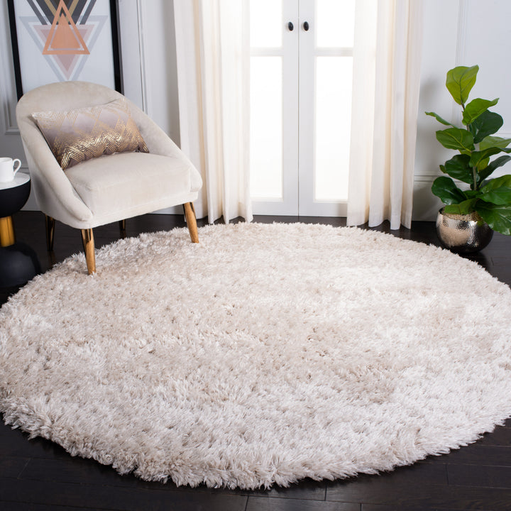 SAFAVIEH Flokati Shag Collection FLK950E Beige Rug Image 2