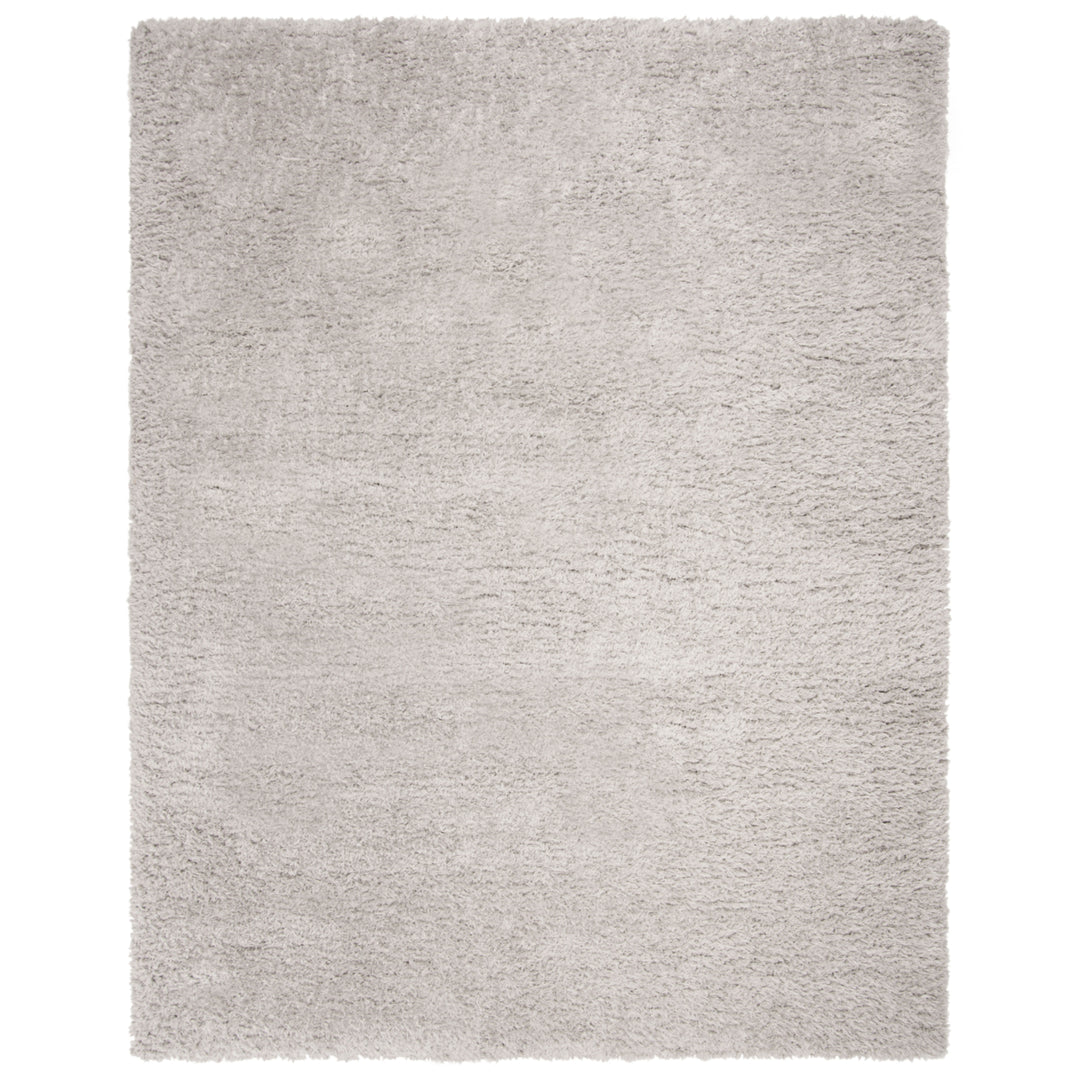 SAFAVIEH Flokati Shag Collection FLK950F Silver Rug Image 1