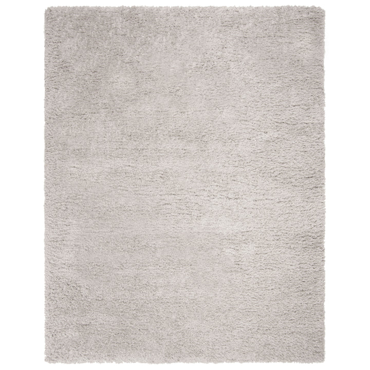 SAFAVIEH Flokati Shag Collection FLK950F Silver Rug Image 1