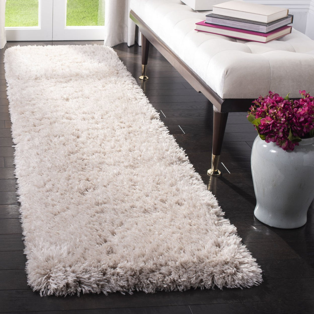 SAFAVIEH Flokati Shag Collection FLK950E Beige Rug Image 3