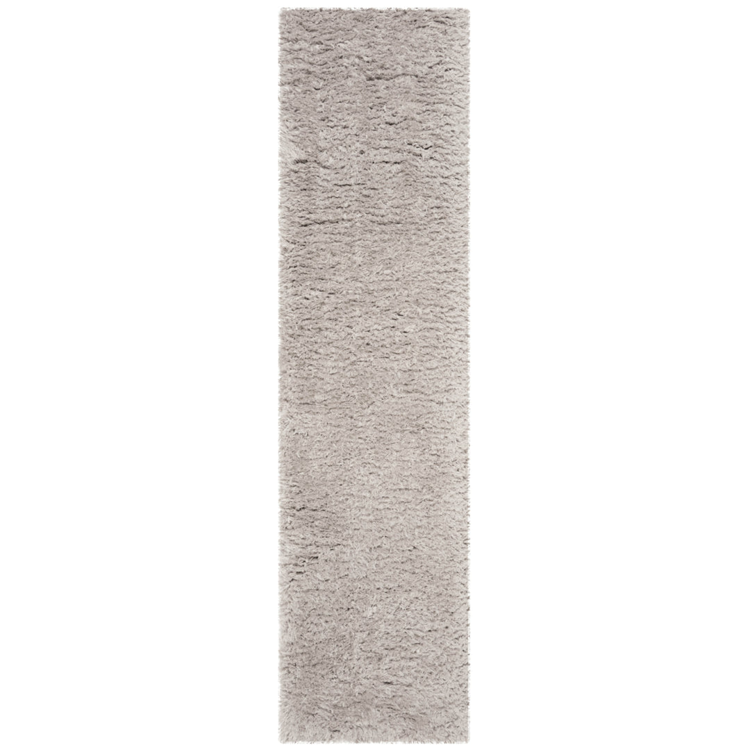 SAFAVIEH Flokati Shag Collection FLK950F Silver Rug Image 4