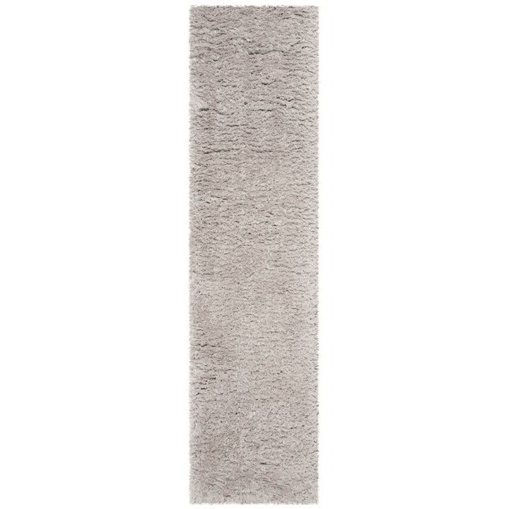 SAFAVIEH Flokati Shag Collection FLK950F Silver Rug Image 4