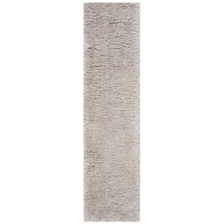 SAFAVIEH Flokati Shag Collection FLK950F Silver Rug Image 1