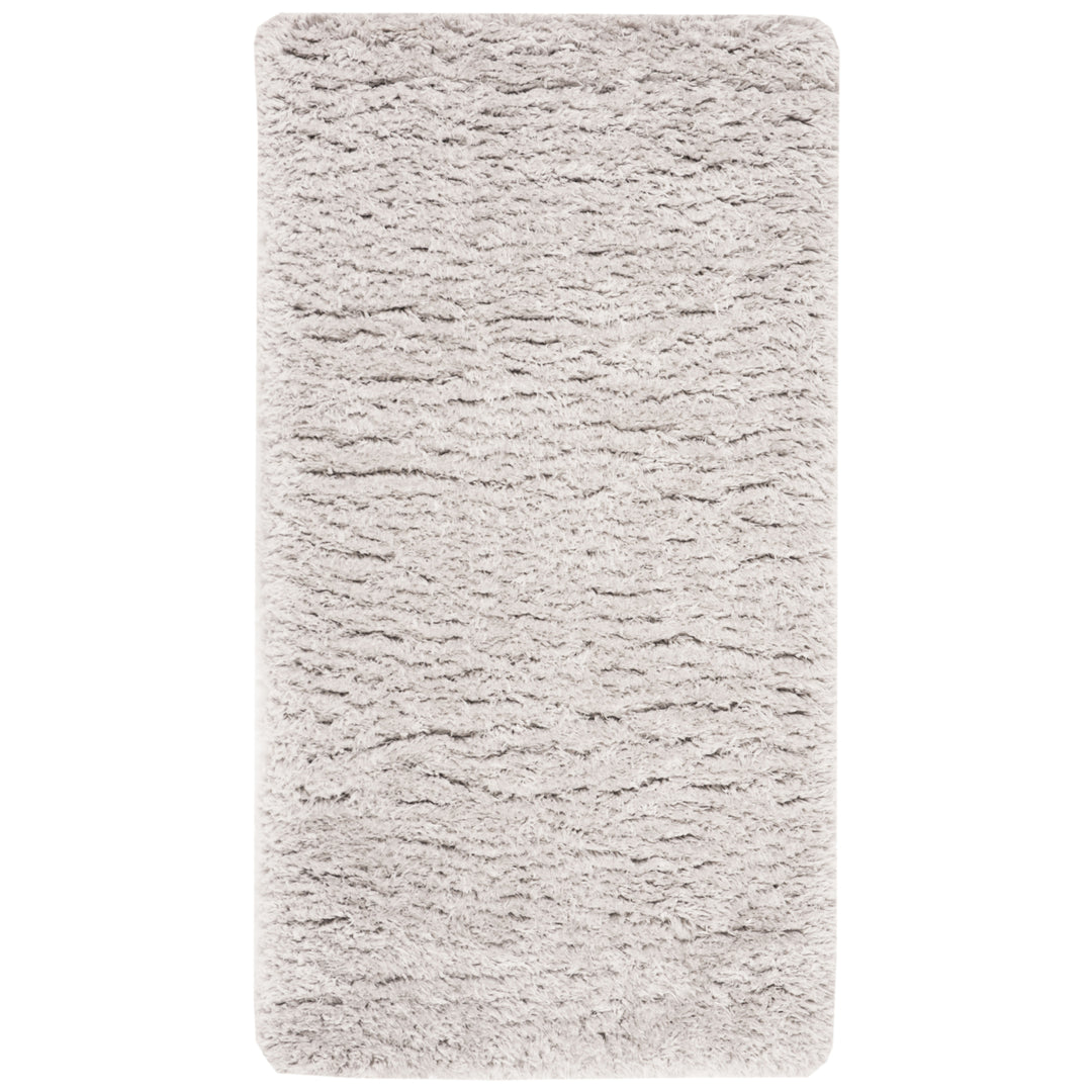 SAFAVIEH Flokati Shag Collection FLK950F Silver Rug Image 6