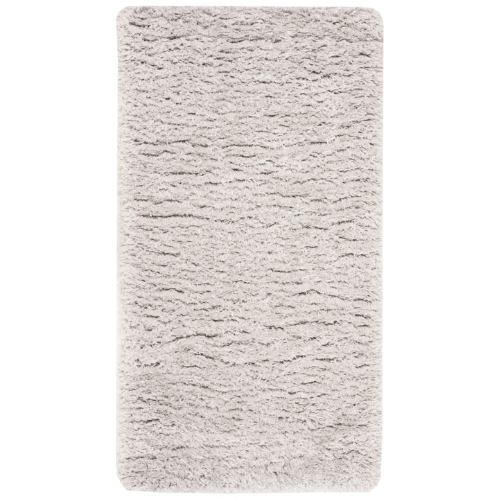 SAFAVIEH Flokati Shag Collection FLK950F Silver Rug Image 6