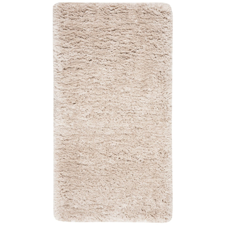 SAFAVIEH Flokati Shag Collection FLK950E Beige Rug Image 1