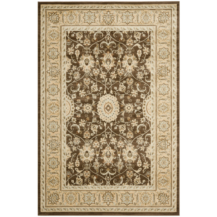 SAFAVIEH Florenteen FLR127-2512 Brown / Ivory Rug Image 5