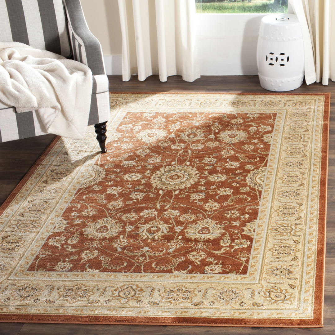 SAFAVIEH Florenteen FLR127-3412 Rust / Ivory Rug Image 1