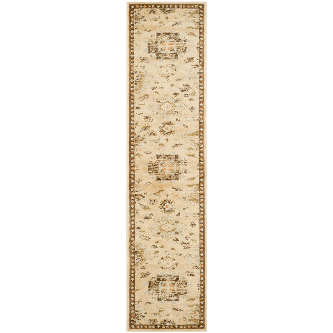 SAFAVIEH Florenteen FLR128-1225 Ivory / Brown Rug Image 3